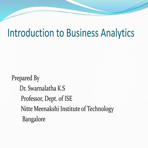 Business analytics