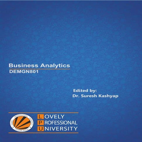 Chapter 1 Introduction to Business Analytics