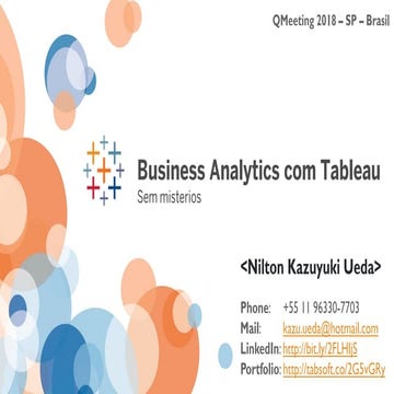 Business Analytics com Tableau Qmeeting 2018