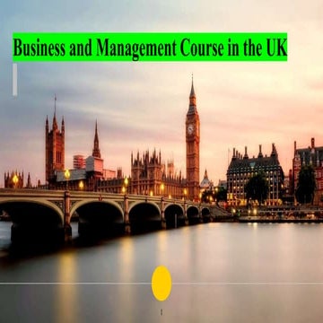 Business and management course in the uk