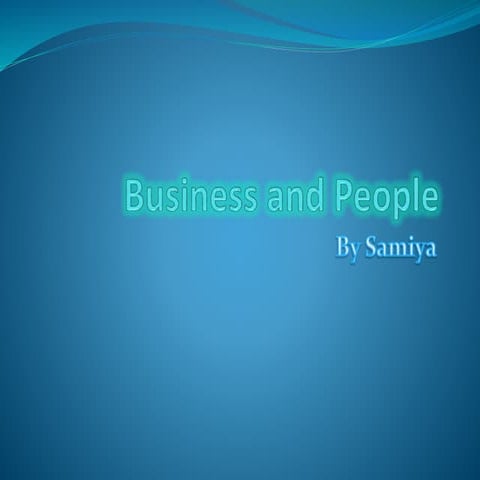 OCR GCSE Business and people Revision