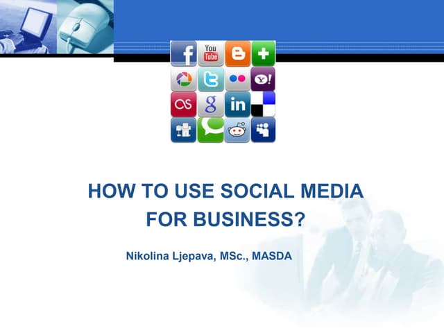 Business application of social networks 