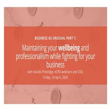 Business as UNusual - part 1