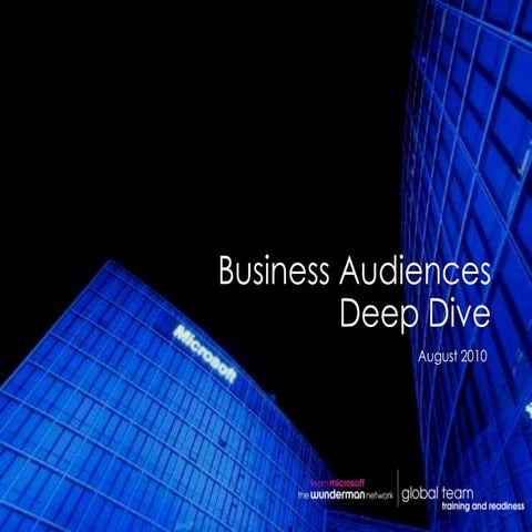 Business audiences insight