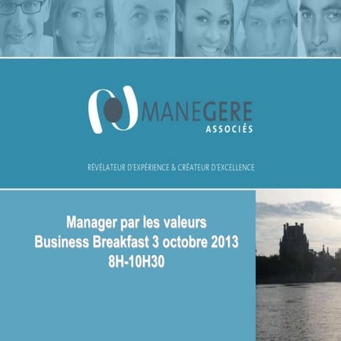 Business breakfast le management par les valeurs   memento