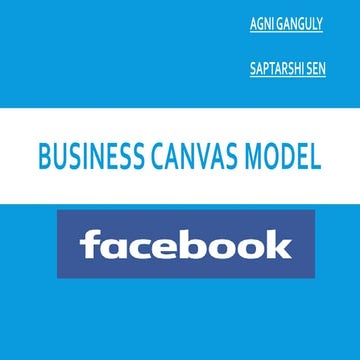 Business canvas model of Facebook