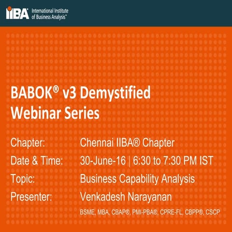 Business Capability Analysis