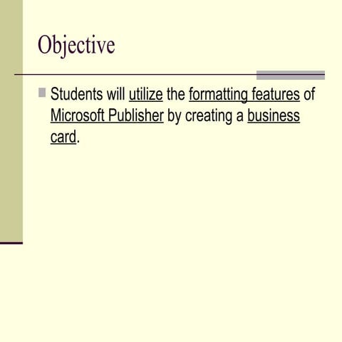 Publisher: Business Card