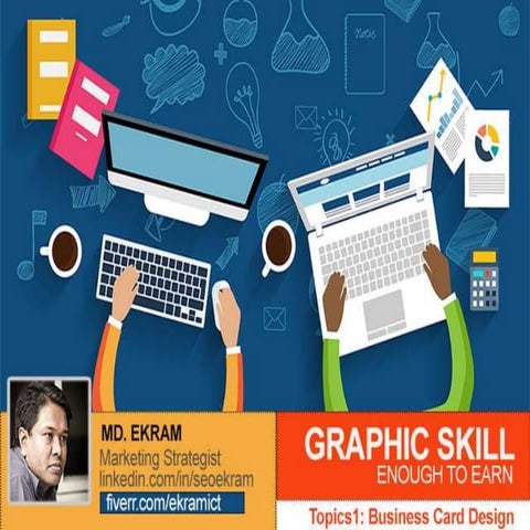 Graphic Skill: Income by business card design