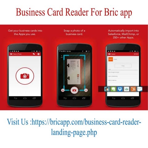 Business card reader for bric app ppt | PPTX