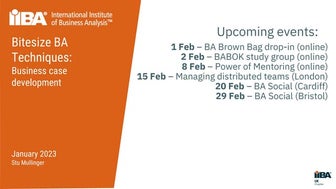 Bitesize BA techniques: business case development