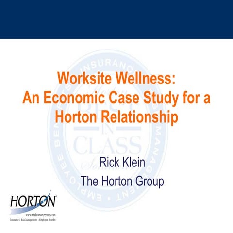 Business Case For Wellness (S)