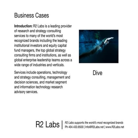 R2 Labs | Business Cases