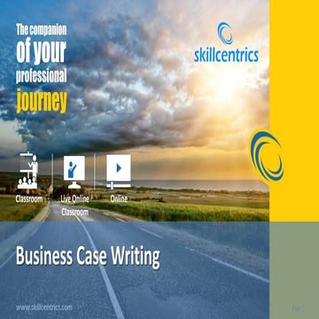 Business case writing