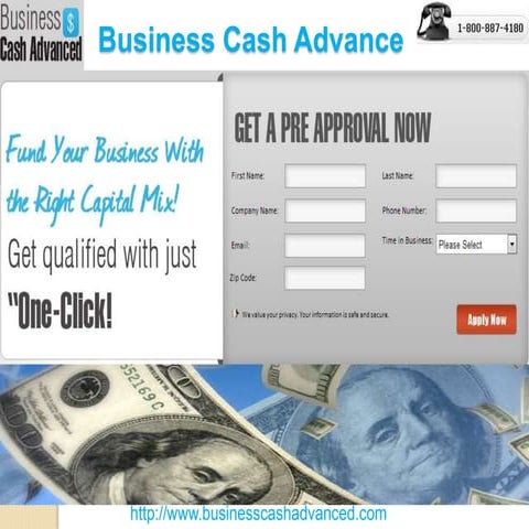 Business cash advanced