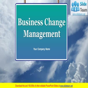 Business Change Management PowerPoint Presentation Slides 