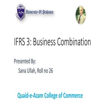 IFRS 3: Business combination | PPTX