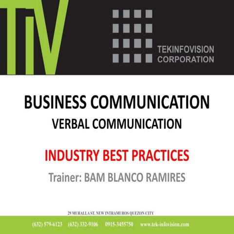 BUSINESS COMMUNICATION