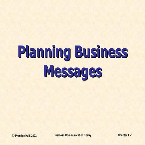 Business comm ch 4 presentation