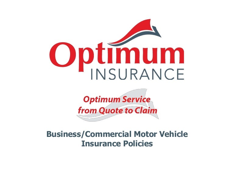Business commercial motor vehicle insurance policies