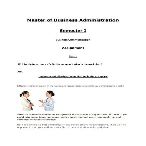 Business communication