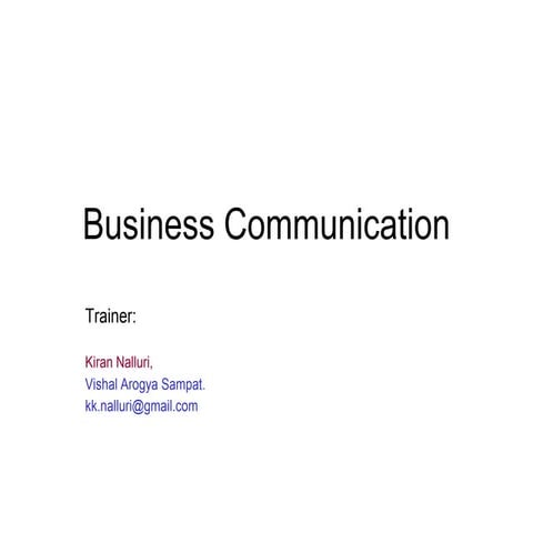 Business communication