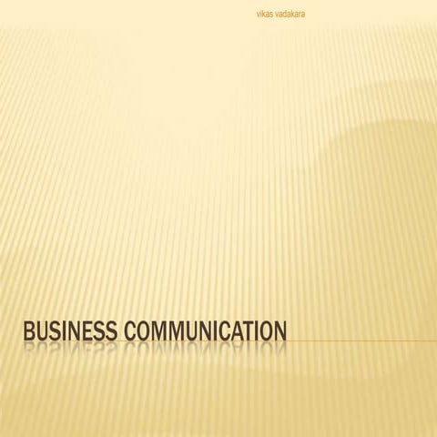 Business communication