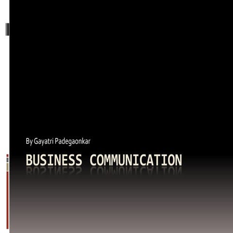 Business communication