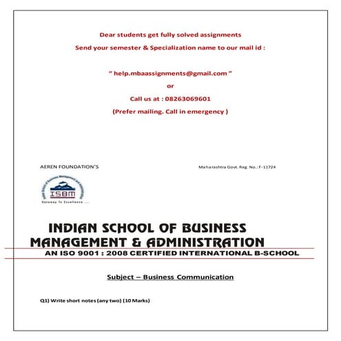 Business communication