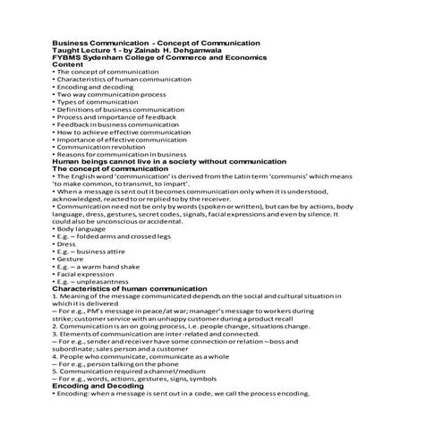 Business communication