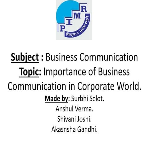 Business communication