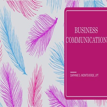 Business communication