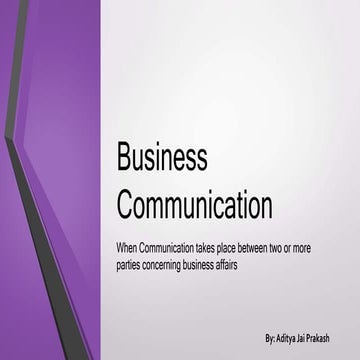 Business communication
