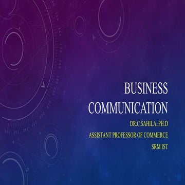 Business communication   ppt