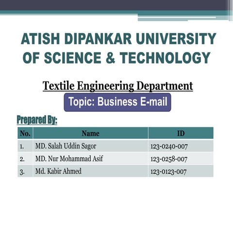 Business communication 