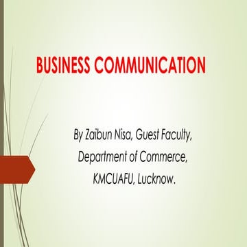 Business communication zaibun
