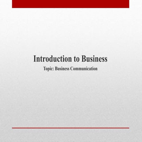Business communication 