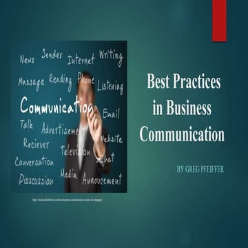 Best Practices in Business Communication