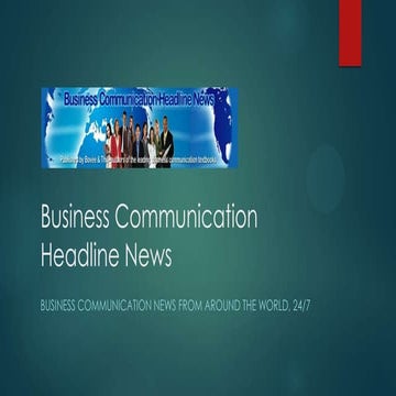 Business Communication Instructors: Discover Business Communication Headline News