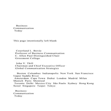    Business Communication  Today   This page i.docx