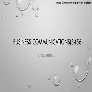 UNIT 2: BUSINESS COMMUNICATION IN CONTEXT