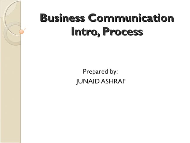 Business Communiction