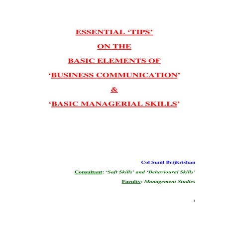 Business Communincation and basic managerial skills .pdf