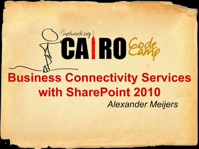 Business Connectivity Services With Share Point 2010