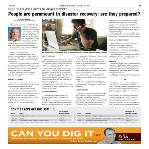 Business Continuity - Weidenhammer