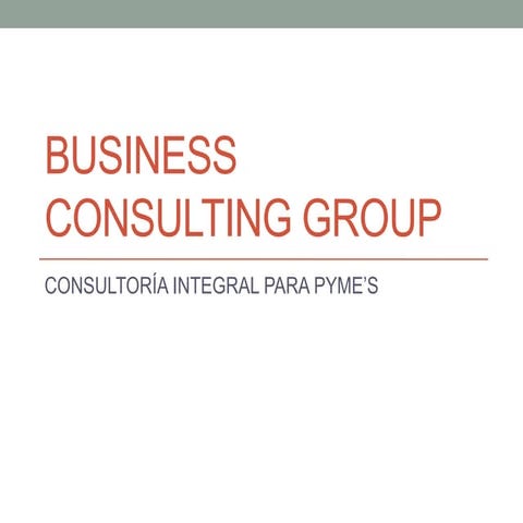 Business consulting group