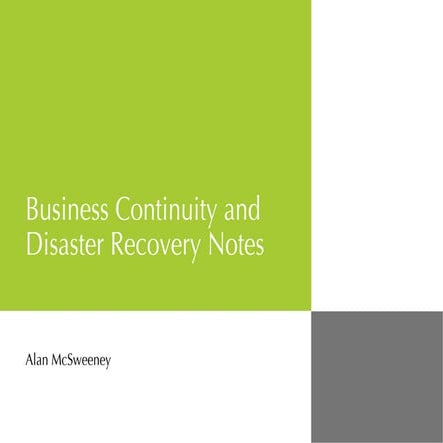 Business Continuity And Disaster Recovery Notes | PPT
