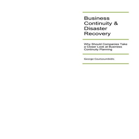 Business continuity & disaster recovery