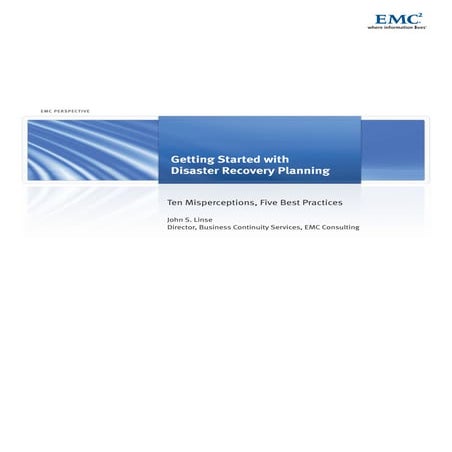 Business Continuity Getting Started