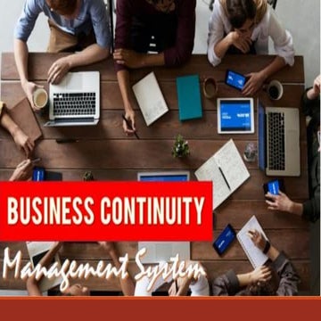 Business continuity management system